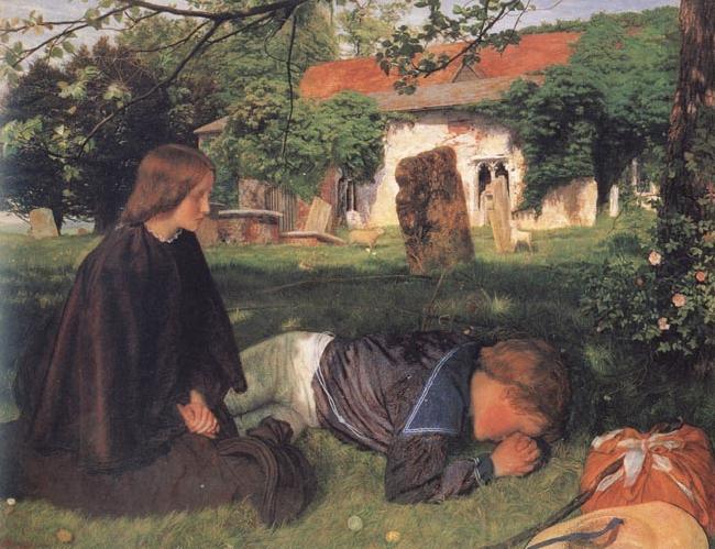 Arthur Hughes Home from Sea oil painting image